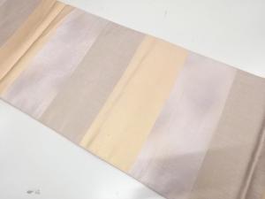 引箔　横段模様織り出し　袋帯